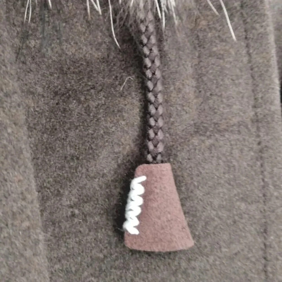 Teenie weenies Hooded tweed Coat Military Jacket  style size Small - Picture 9 of 10